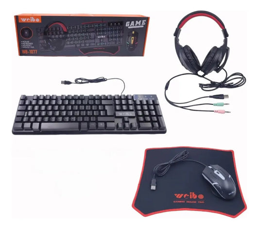 Combo Gamer Aoas Rgb 4 En 1 - Promo