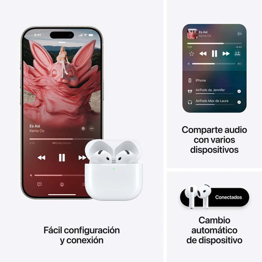 AirPos 4ta Generación In-ear Blanco, Carga Inalámbrica