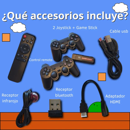 Game Tv Stick 8k Ultra Hd Android Tv Negro + Controles Estándar