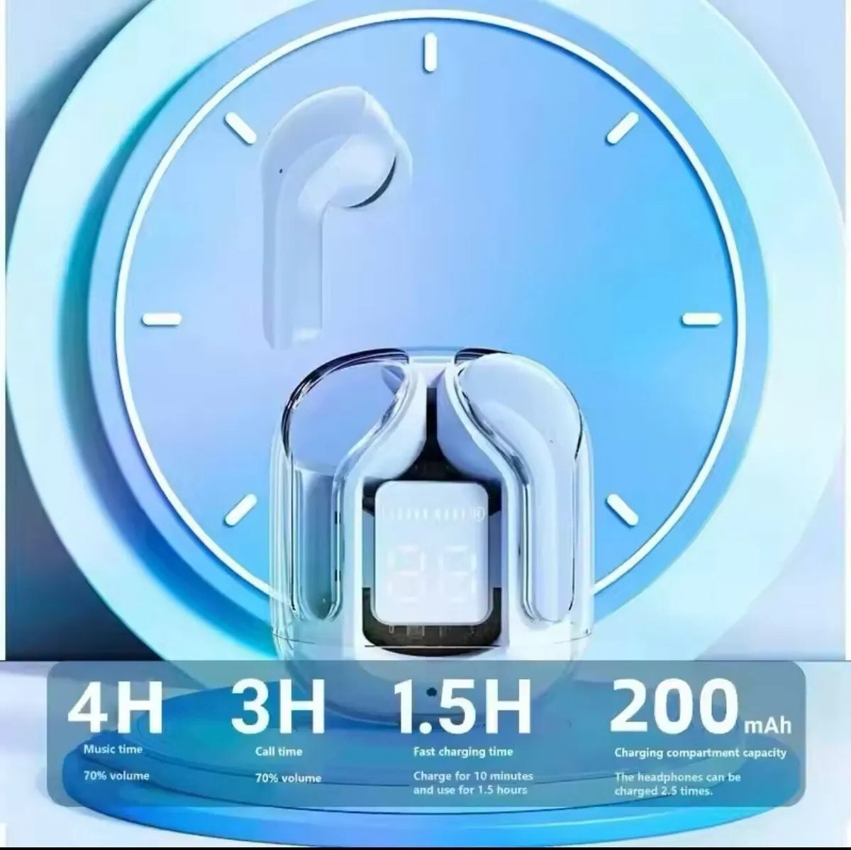 Auriculares In-ear RoHs Air31 Ultrapods Max LED TWS Bluetooth