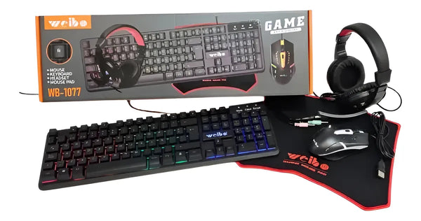 Combo Gamer Aoas Rgb 4 En 1 - Promo